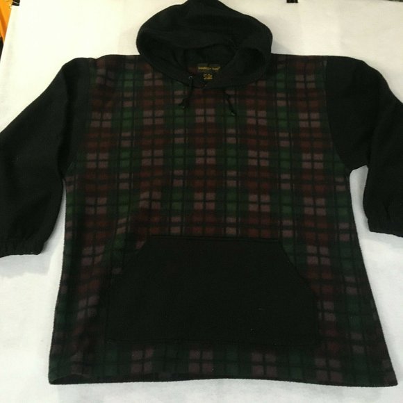 #71 Vintage fleece "Bodega Bay" Sweatshirt Size XL geometric black graphic - Picture 4 of 4